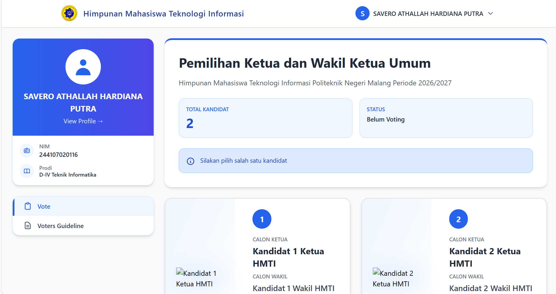 E-Voting Platform Preview